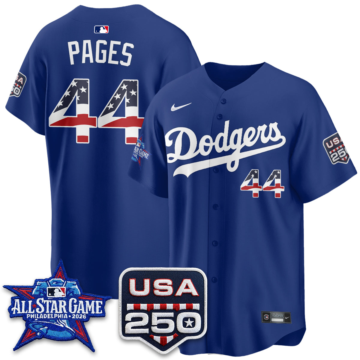 Los Angeles Dodgers 2026 All Star Edition Vapor Jersey- Stitched