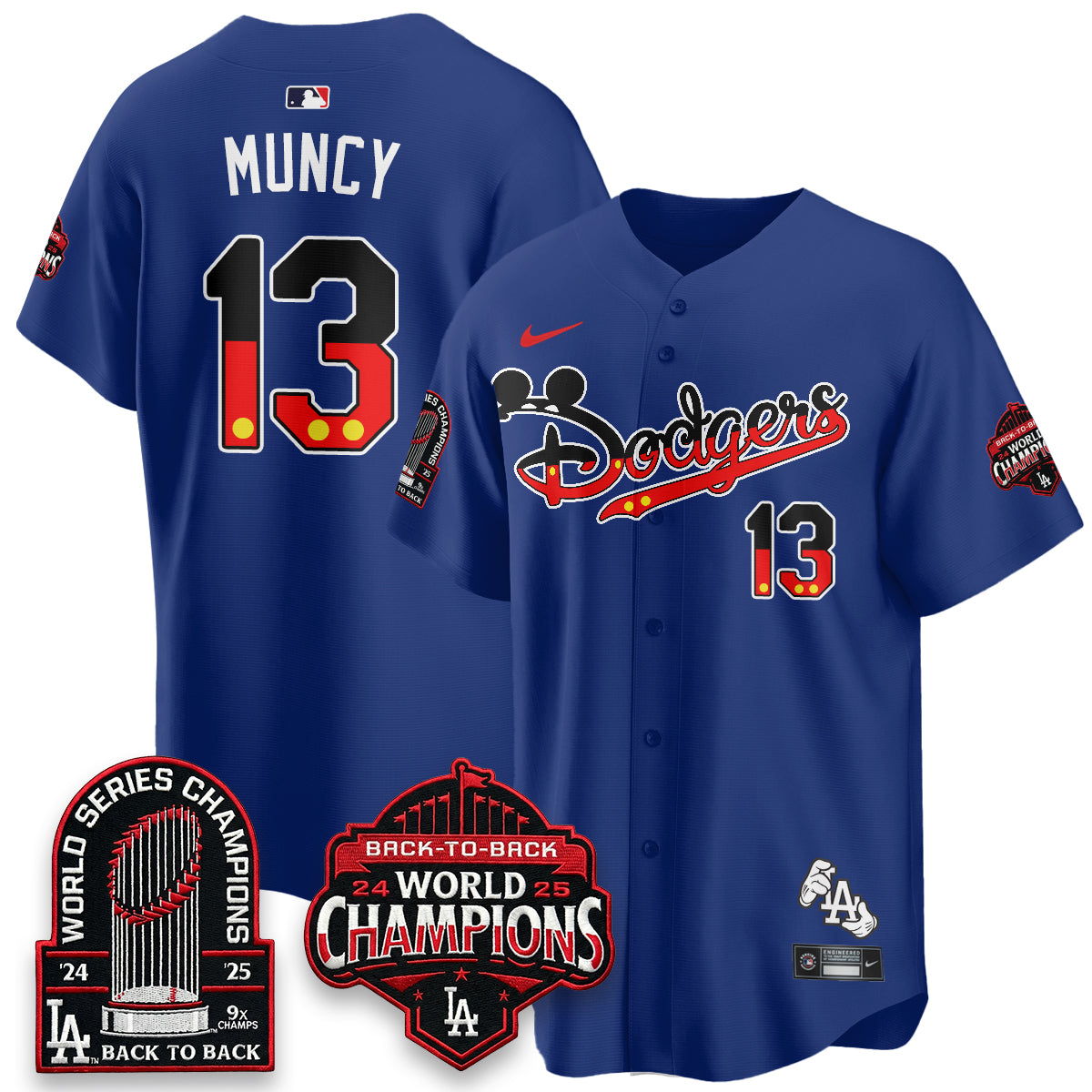 Los Angeles Dodgers x Mouse Vapor Limited Jersey- Stitched