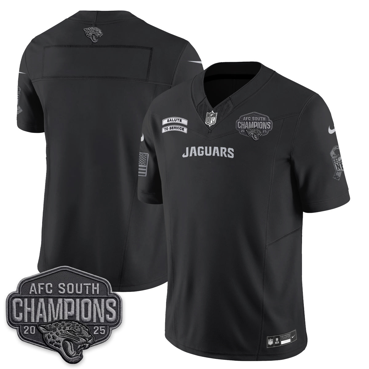 Jacksonville Jaguars 2026 Salute to Service V2 Vapor Jersey - Stitched