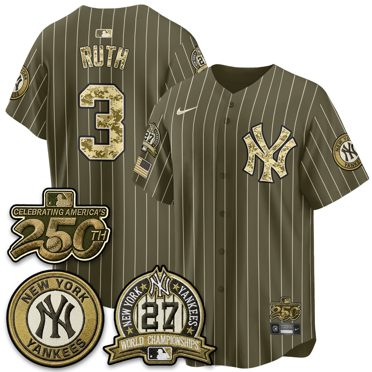 New York Yankees Salute to Service 2026 Vapor Limited Jersey - Stitched