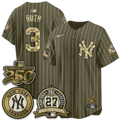 New York Yankees Salute to Service 2026 Vapor Limited Jersey - Stitched