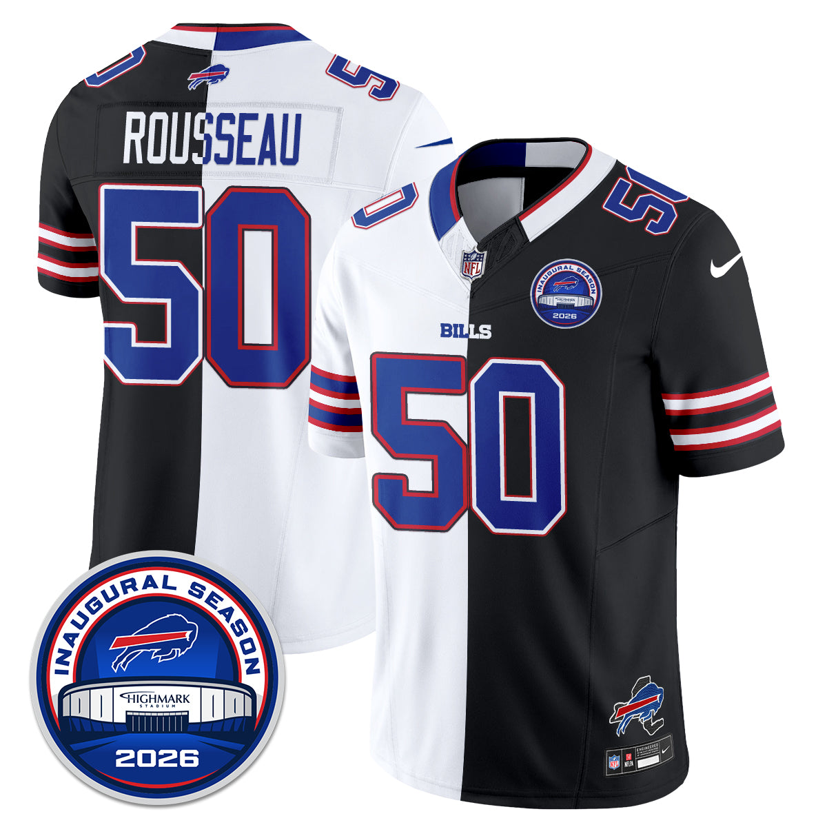 Buffalo Bills 2026 Split Edition Vapor Jersey - Stitched