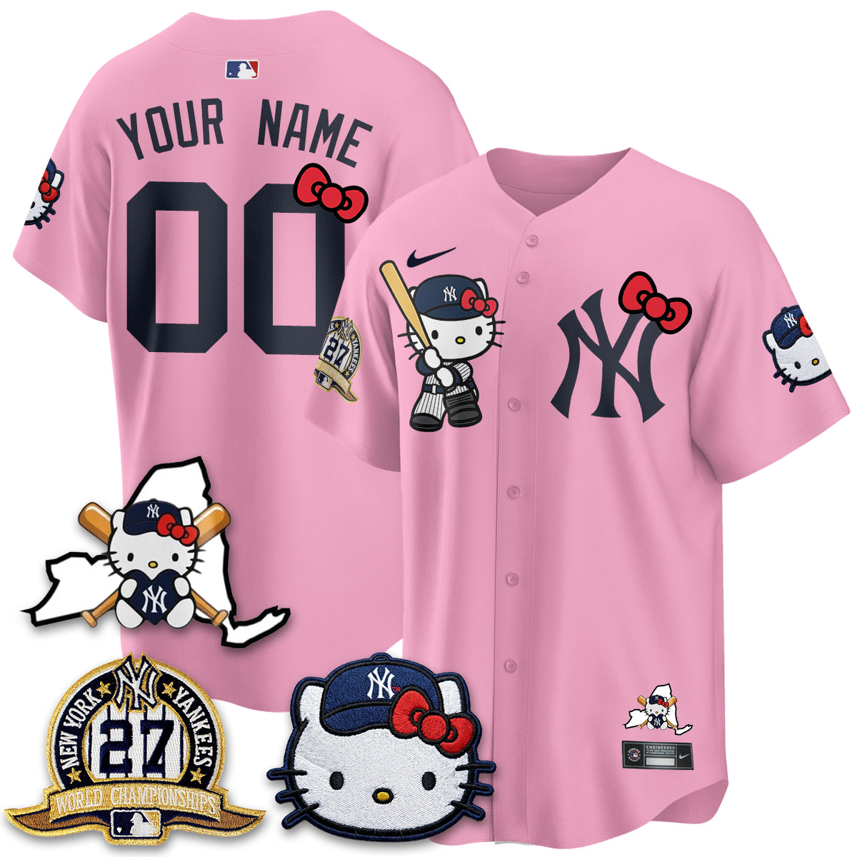 New York Yankees Meow KT 2026 Vapor Limited Custom Jersey - All Stitched