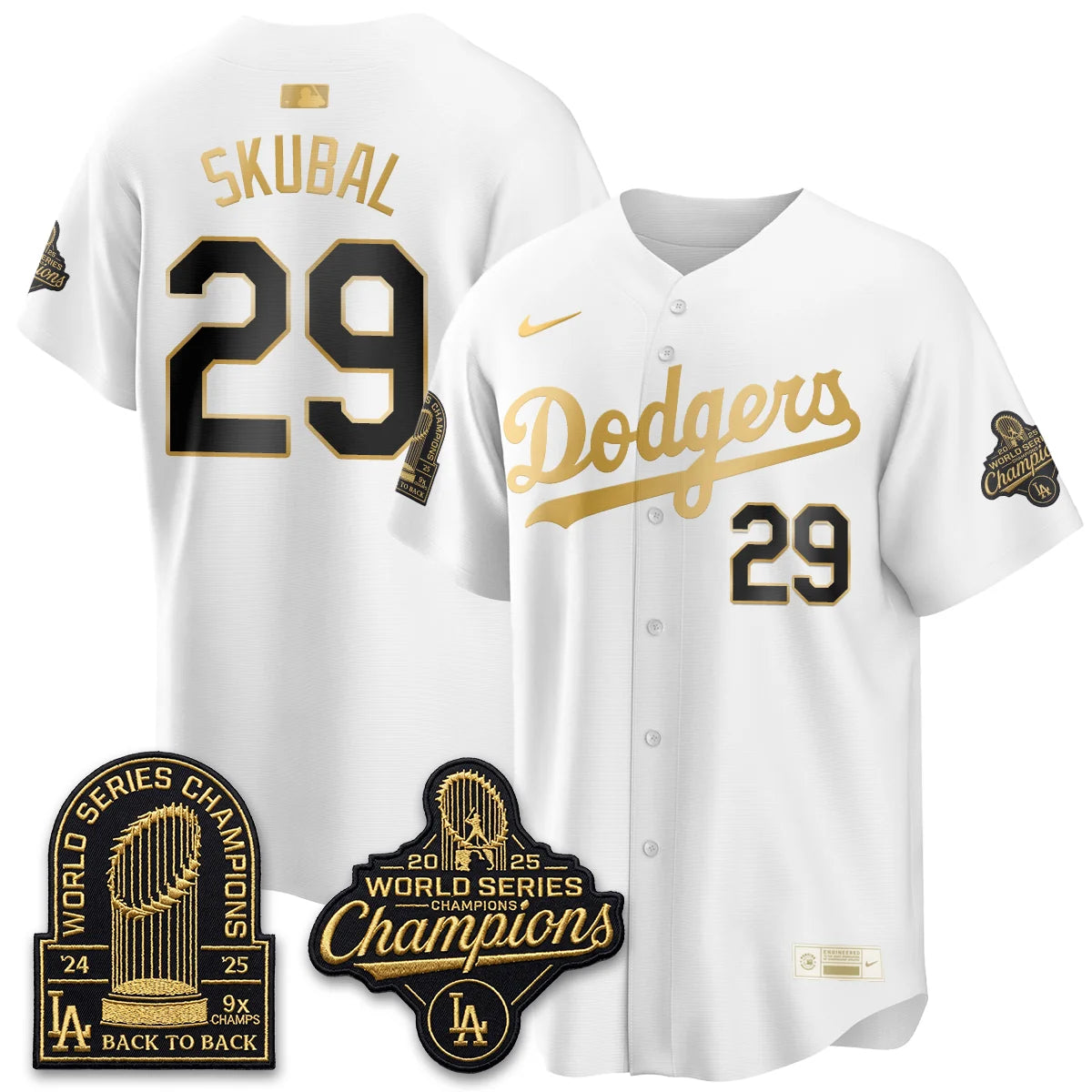 LAD Gold Collection Welcome No.29 Black Gold Jersey - Stitched