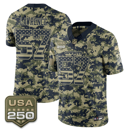 Dallas Cowboys 2026 Salute to Service Edition Vapor Jersey - Stitched
