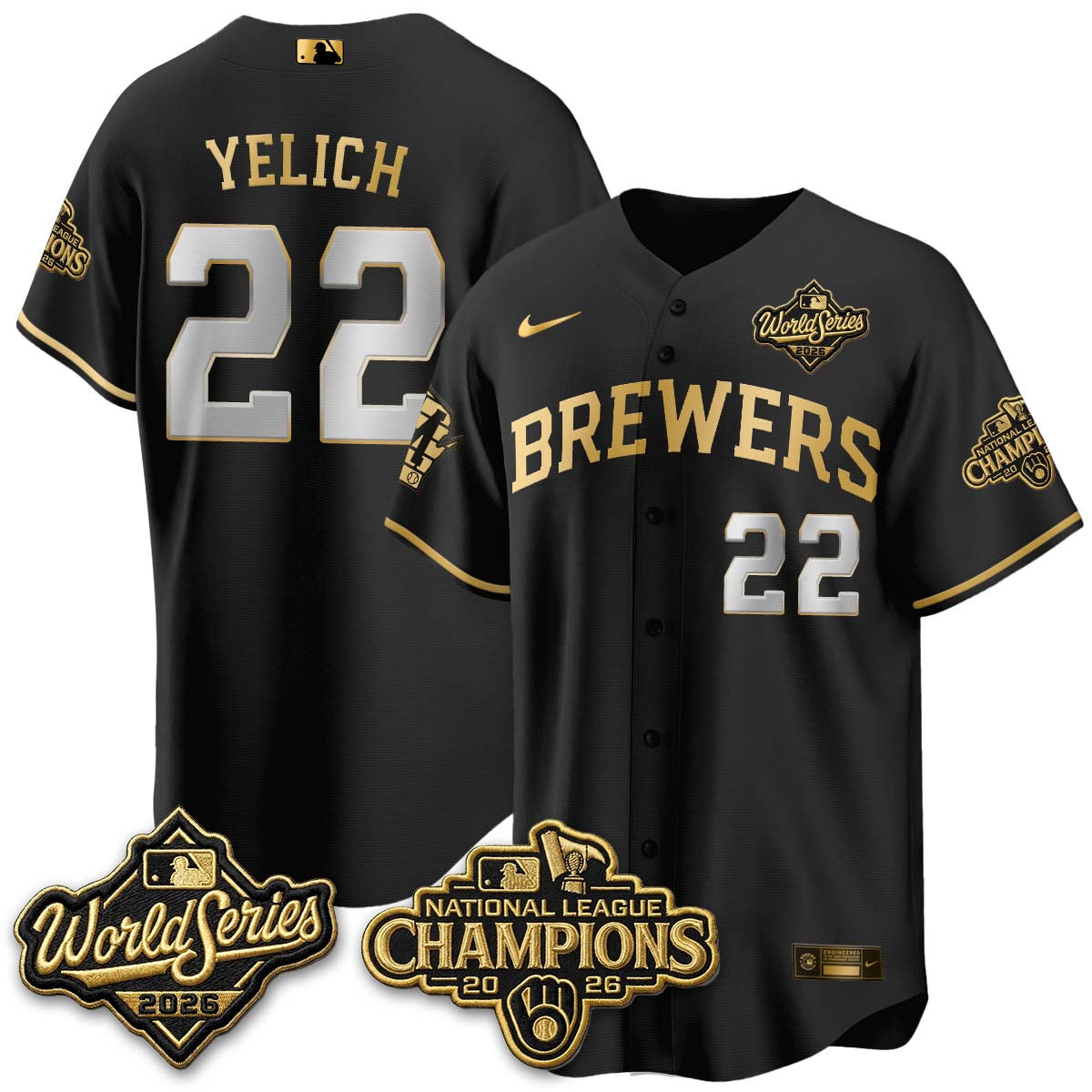 MIL 2026 NL Champions Vapor Jersey - Stitched - NQD