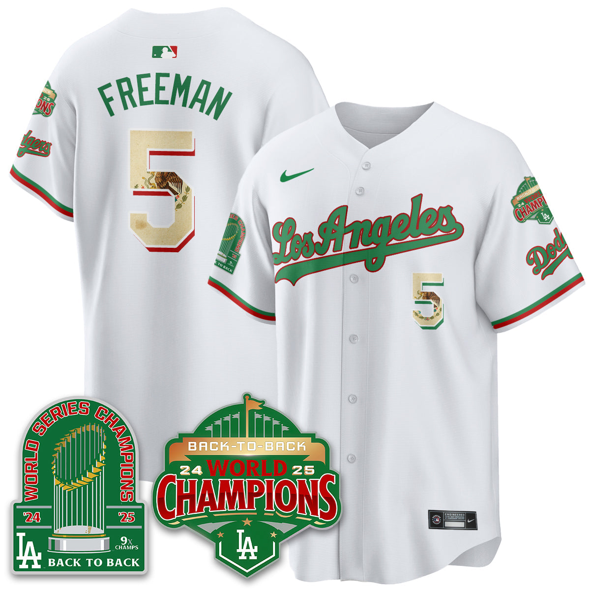 LAD Mexico Vapor Limited Jersey - 9x & B2B Champs - Stitched