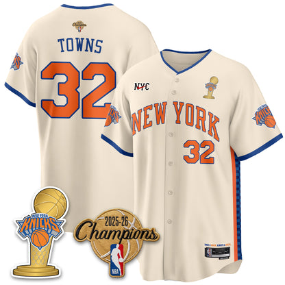 New York Knicks 2026 NBA Champions Vapor Jersey - Stitched