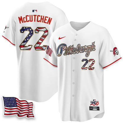 Pittsburgh Pirates 2026 Independence Day USA Vapor Limited Jersey - Stitched
