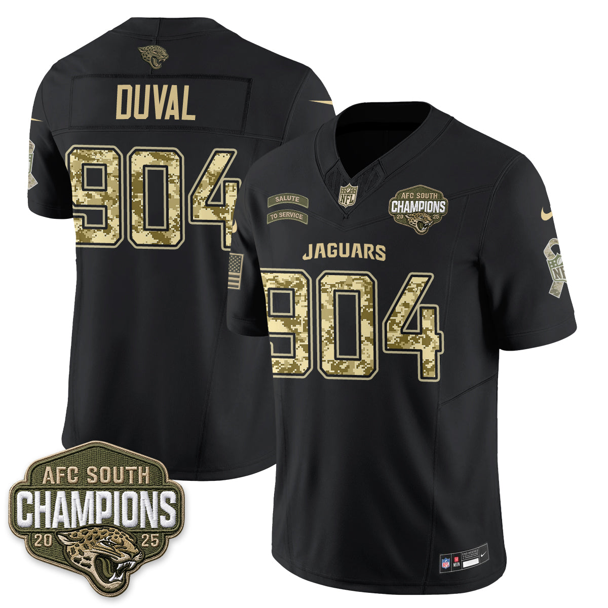 Jacksonville Jaguars 2026 Salute to Service V2 Vapor Jersey - Stitched