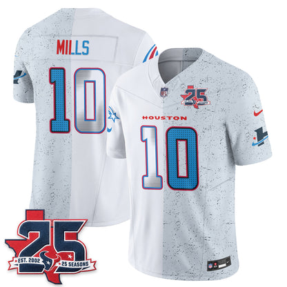 Houston Texans Fan Gear Split Vapor Jersey - Stitched