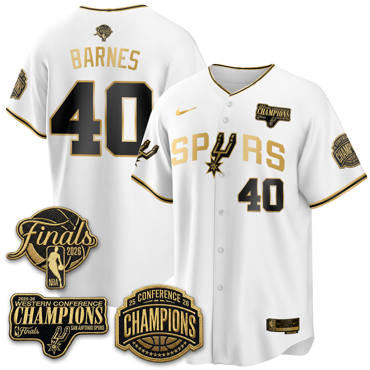 San Antonio Spurs 2026 Basketball Finals Vapor Special Jersey - Stitched
