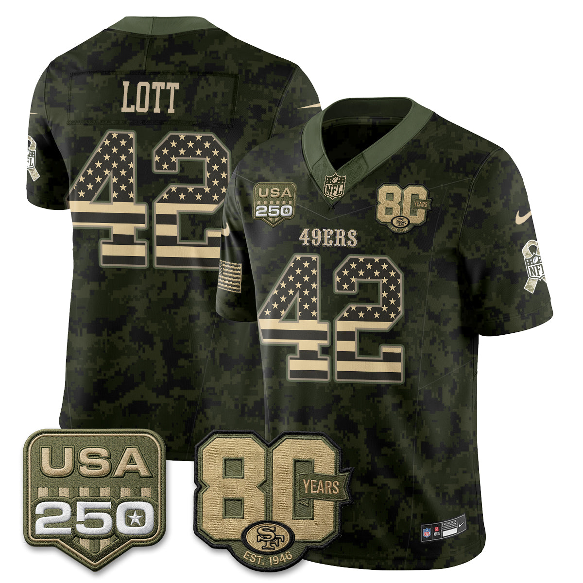 San Francisco 49ers 2026 Salute to Service Edition Vapor Jersey - Stitched-NQD
