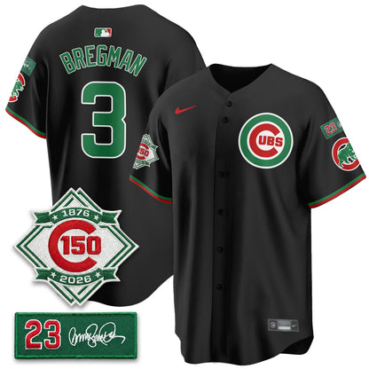 CHC Limited Mexico Jersey - 150th Anniversary + Ryne Sandberg Tribute Patch Stitched