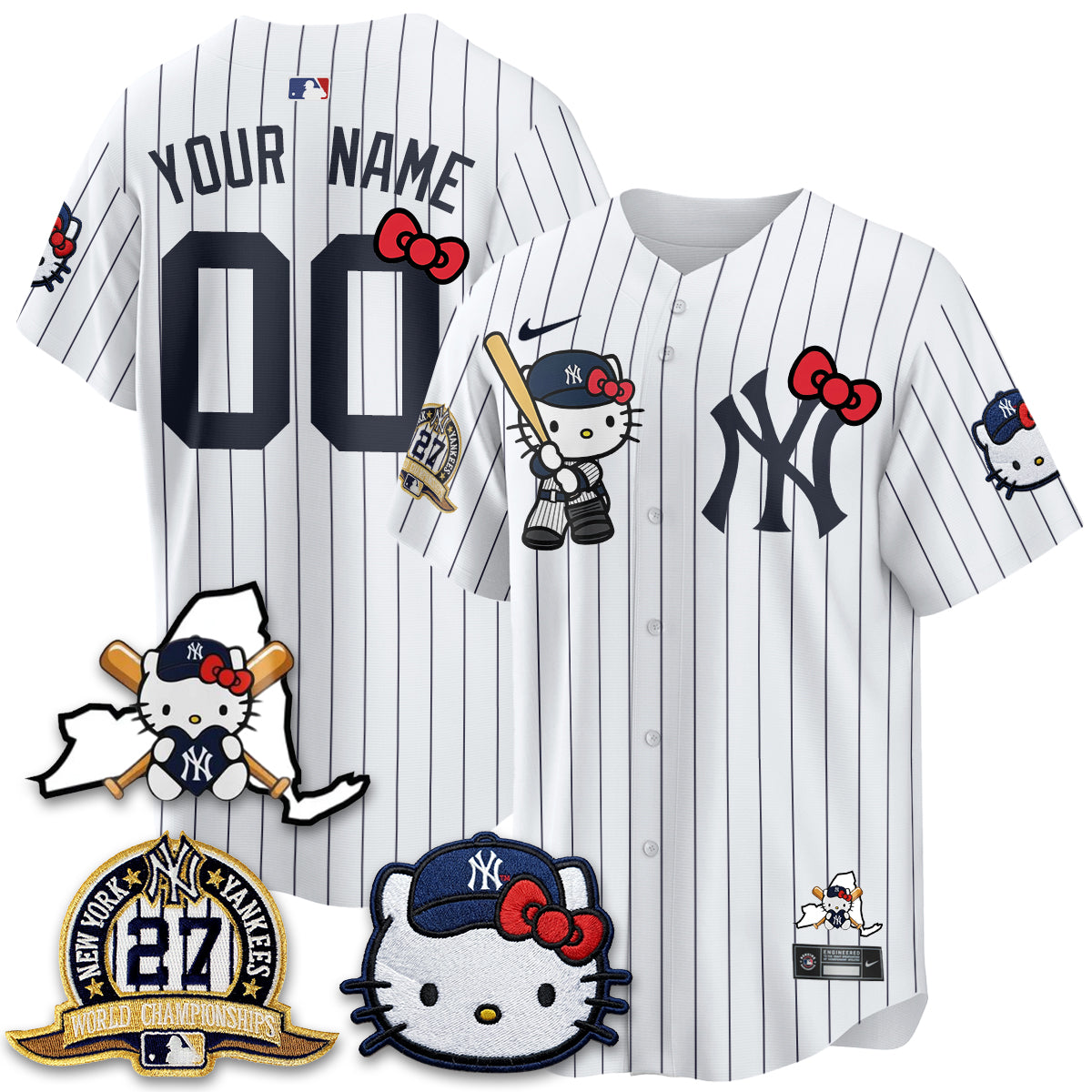 New York Yankees Meow KT 2026 Vapor Limited Custom Jersey - All Stitched
