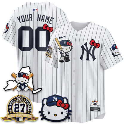 New York Yankees Meow KT 2026 Vapor Limited Custom Jersey - All Stitched