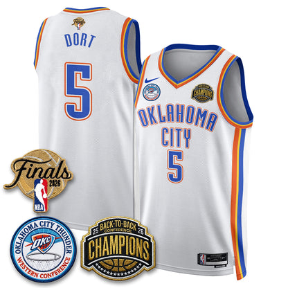 Oklahoma City Thunder 2026 NBA Western Conference Champions Vapor Jersey - Stitched