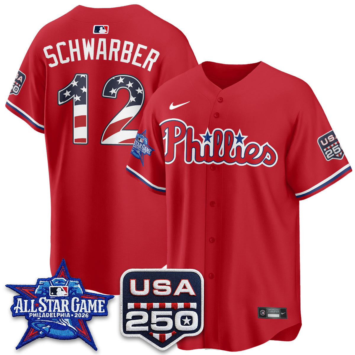 Philadelphia Phillies 2026 All Star Edition Vapor Jersey - Stitched