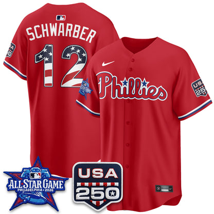 Philadelphia Phillies 2026 All Star Edition Vapor Jersey - Stitched