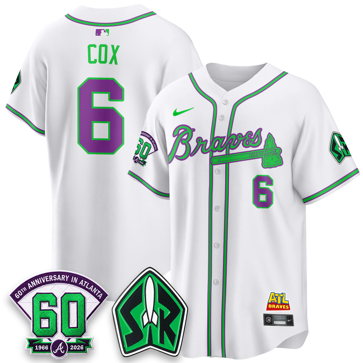 Atlanta Braves 60th Anniversary Space Ranger Edition Vapor Limited Jersey - All Stitched