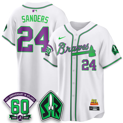 Atlanta Braves 60th Anniversary Space Ranger Edition Vapor Limited Jersey - All Stitched