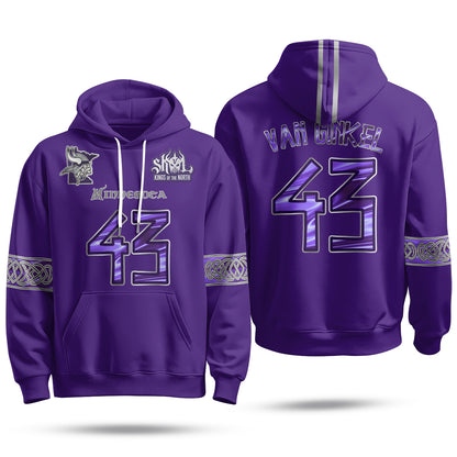 Minnesota Vikings 2026 Warrior Fleece Hoodie - Printed