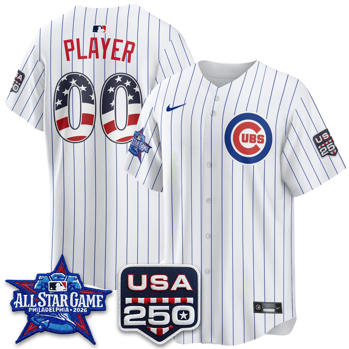Chicago Cubs 2026 All Star Edition Vapor Custom Jersey - Stitched
