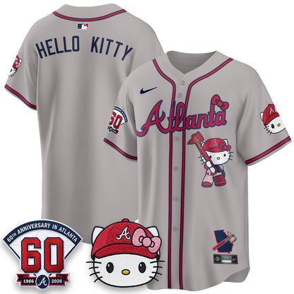 Atlanta Braves x Meow KT 2026 Vapor Limited Jersey - All Stitched