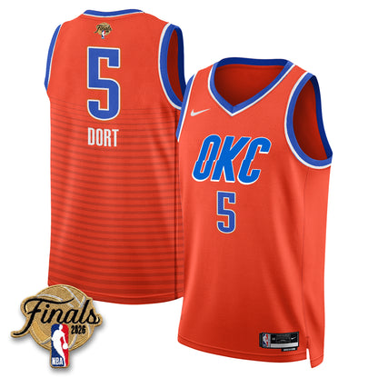 Oklahoma City Thunder 2026 NBA Western Conference Champions Vapor Jersey V2- Stitched
