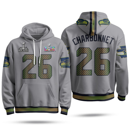 Seattle Seahawks S.Bowl Champs Hoodie - Stitched