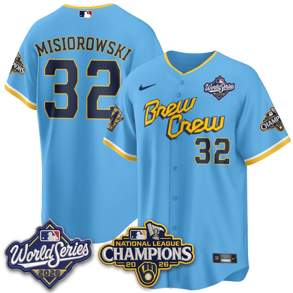 MIL 2026 NL Champions Vapor Jersey - Stitched - NQD