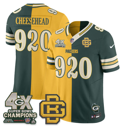 Green Bay Packers Rivalries Split Edition Vapor Jersey - Stitched