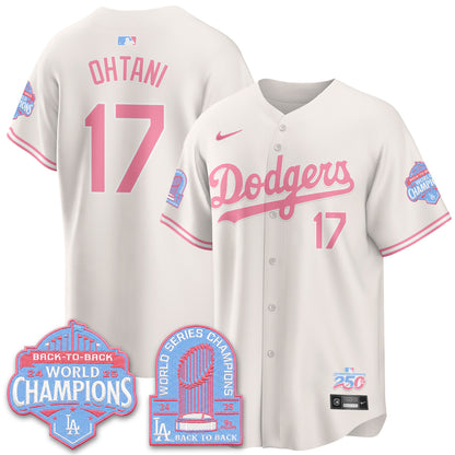 Los Angeles Dodgers x Bubblegum Vapor Jersey - Stitched
