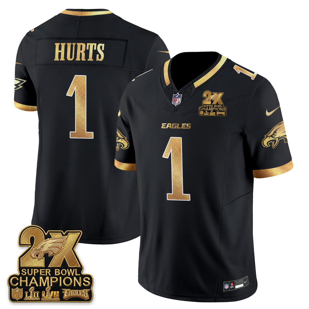 Philadelphia Eagles Fan Gear Vapor Jersey V3- Stitched