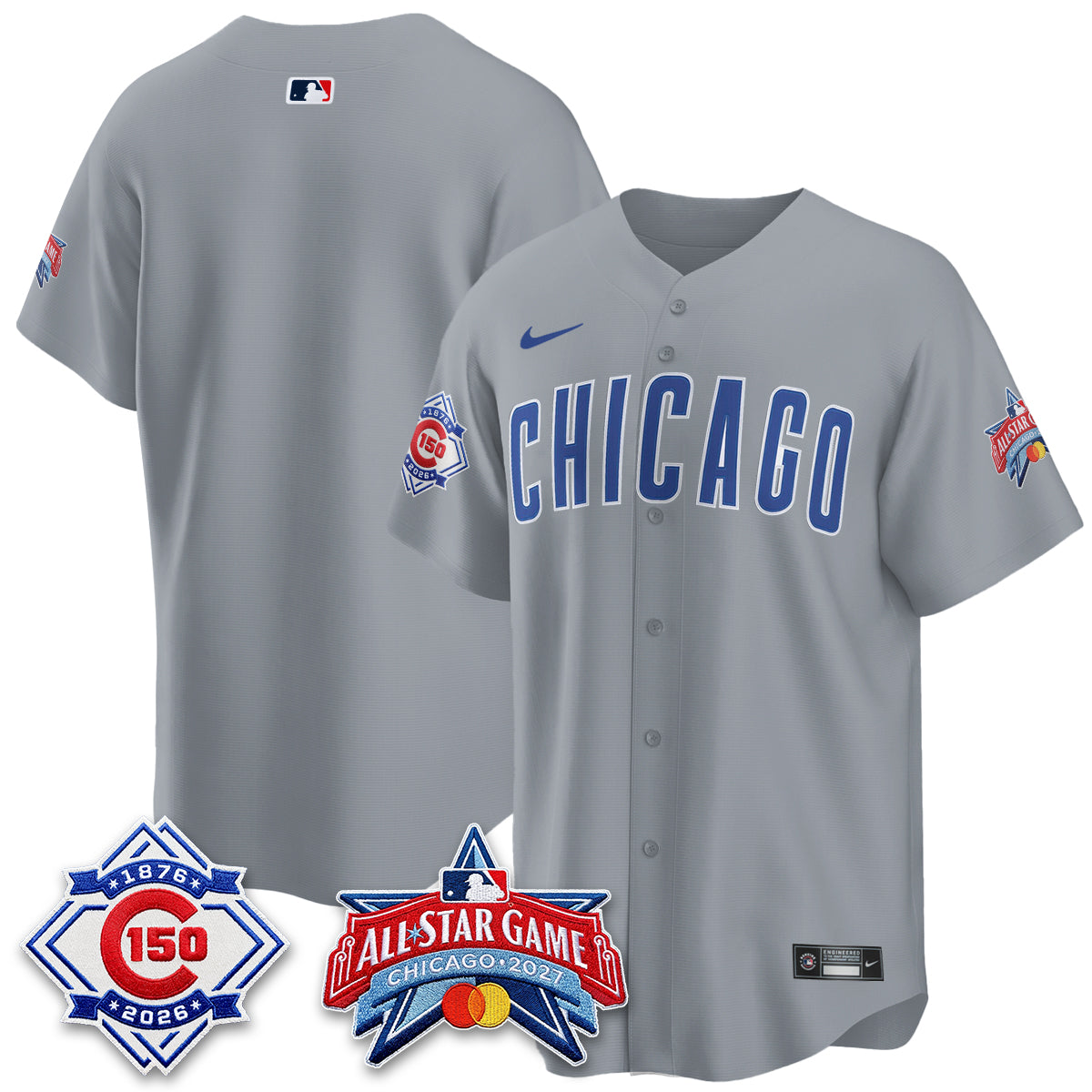 Chicago Cubs 2027 All Star Game Vapor Limited Blue Jersey - Stitched
