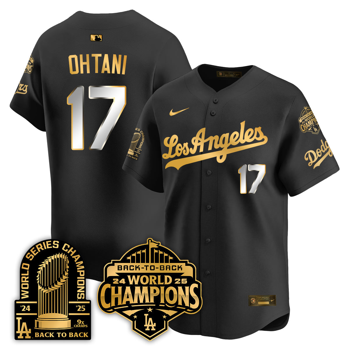 LAD Gold Collection Vapor Limited Jersey - 9x & B2B Champs - All Stitched