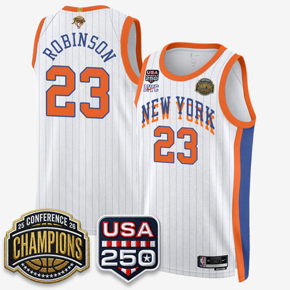 New York Knicks 2026 NBA Eastern Conference Champions City Edition Jersey V2- Stitched