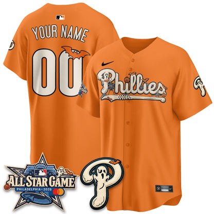 Philadelphia Phillies Halloween 2026 Vapor Limited Custom Jersey - Stitched