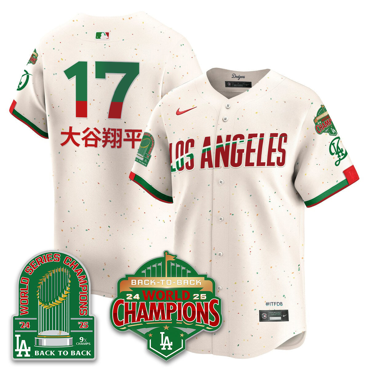 LAD Mexico Vapor Limited Jersey - 9x & B2B Champs - Stitched