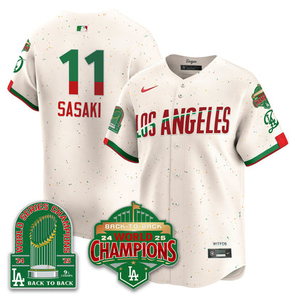 LAD Mexico Vapor Limited Jersey - 9x & B2B Champs - Stitched