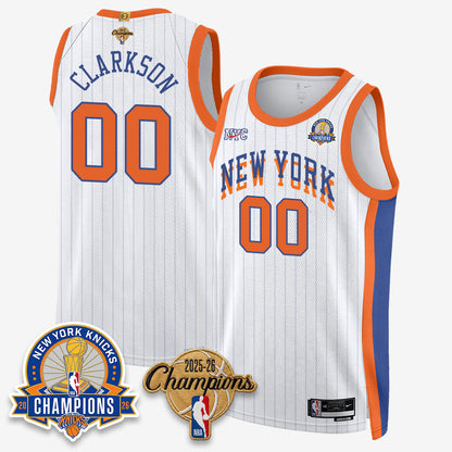 New York Knicks 2026 Basketball Champions Gold Edition Vapor Jersey- Stitched
