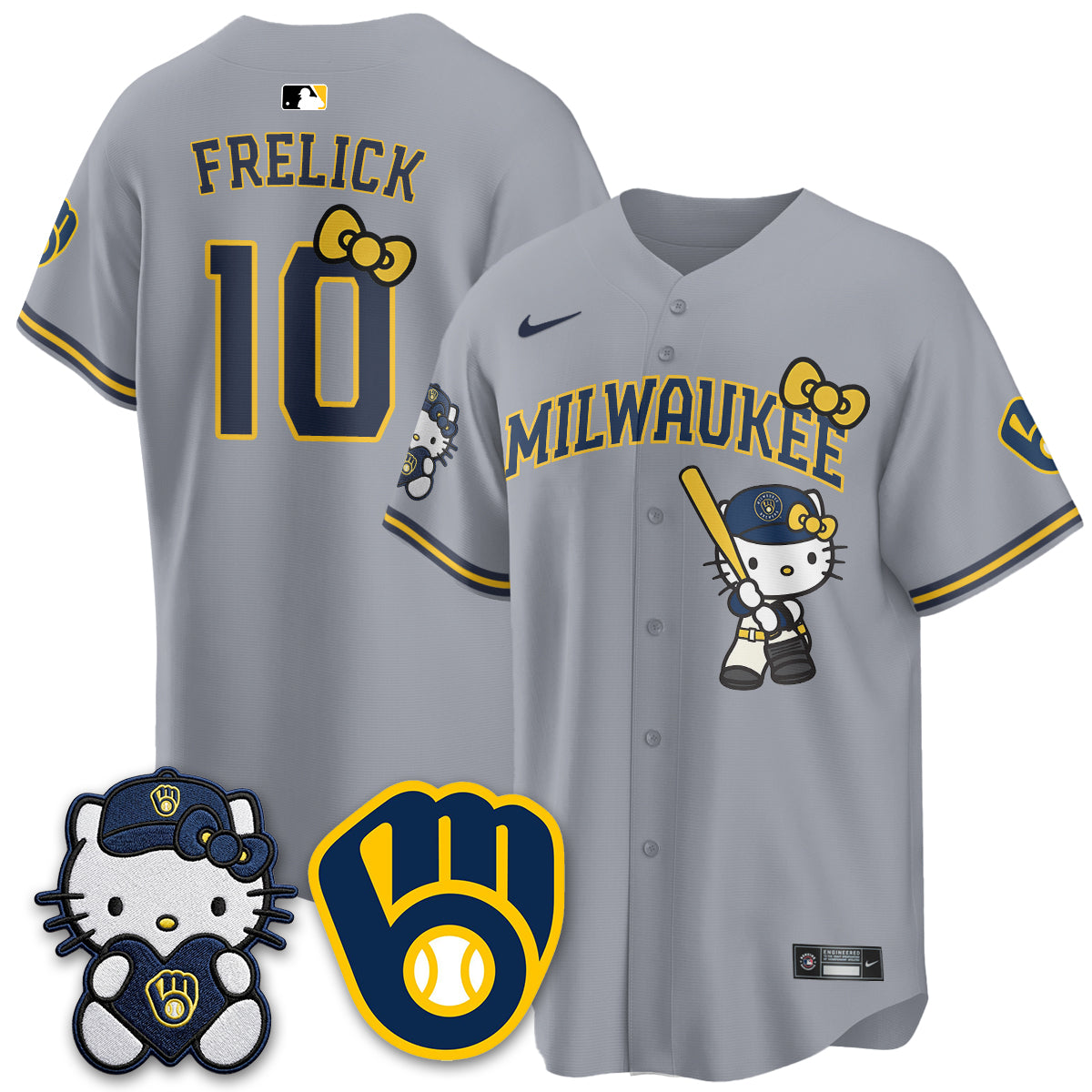 Milwaukee Brewers Meow KT Night Vapor Limited Jersey - Stitched