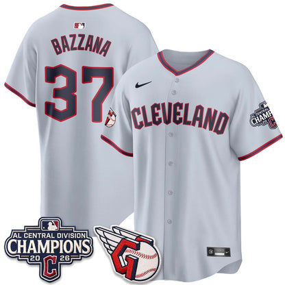 Cleveland Guardians 2026 AL Central Champs Vapor Jersey - Stitched