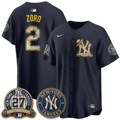 New York Yankees x OP Japanese Cartoon Limited Jersey -  Stitched