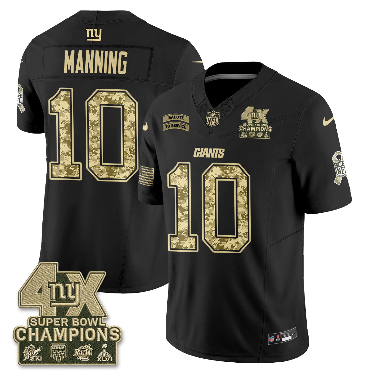 New York Giants 2026 Salute To Service V2 Vapor Jersey - Stitched-NQD