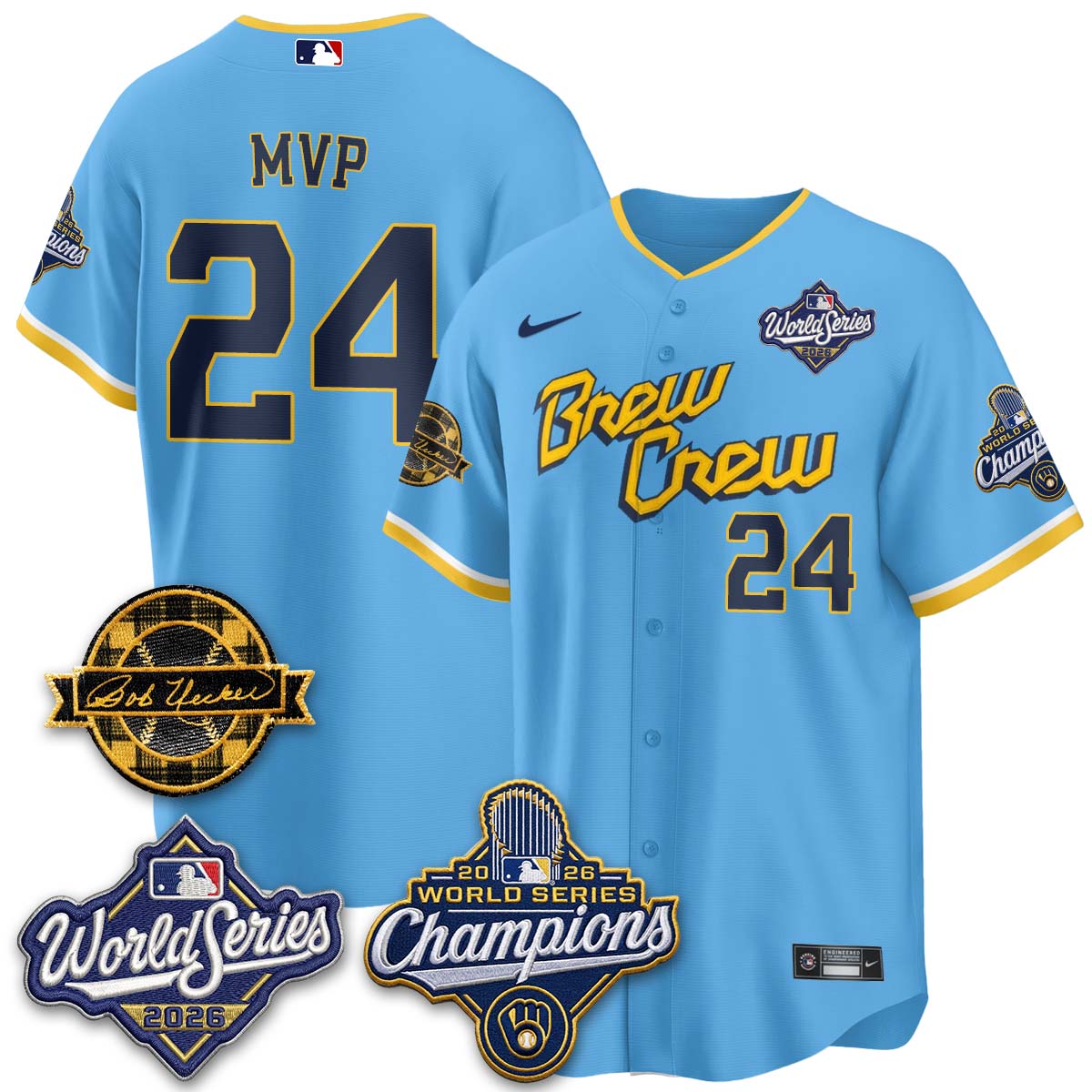 MIL 2026 WS Champions - Bob Patch Vapor Edition - Stitched-NQD (NAV9)