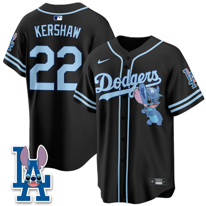 Los Angeles Dodgers x Blue Alien Edition Vapor Jersey - Stitched