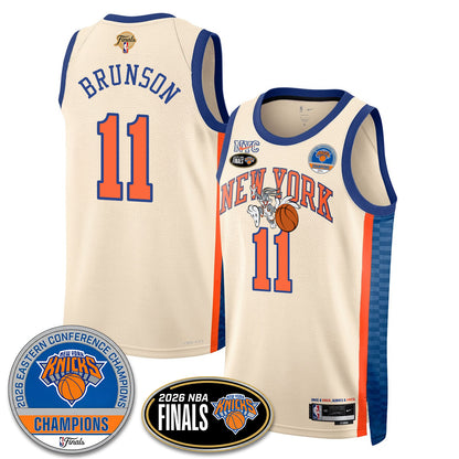New York Knicks 2026 NBA Eastern Conference Champions x Bunny Vapor Jersey - Stitched