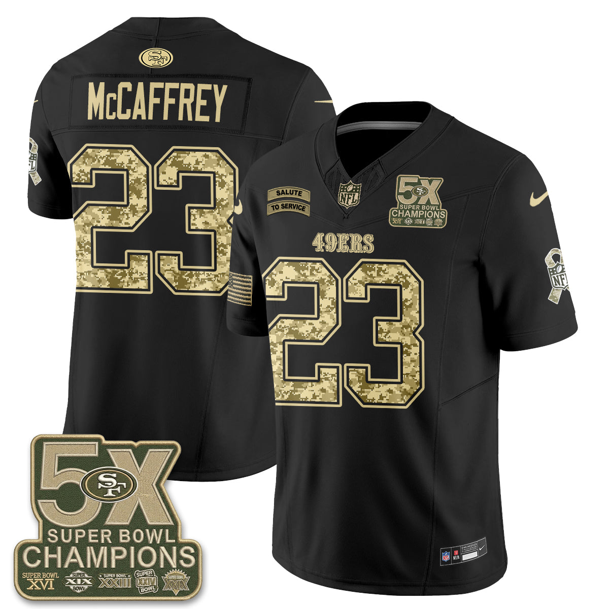 San Francisco 49ers 2026 Salute to Service V2 Vapor Jersey - Stitched-NQD