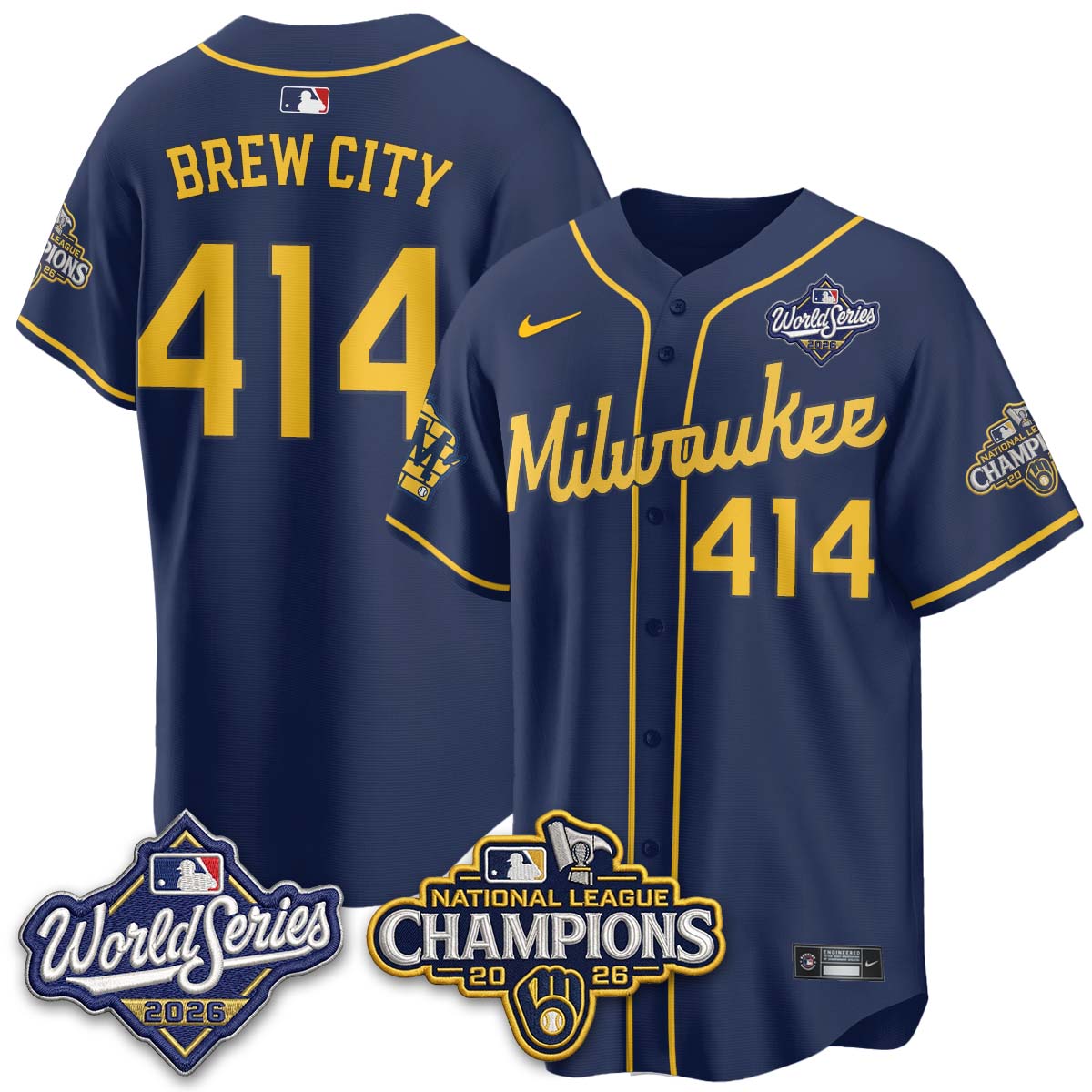MIL 2026 NL Champions Vapor Jersey - Stitched - NQD